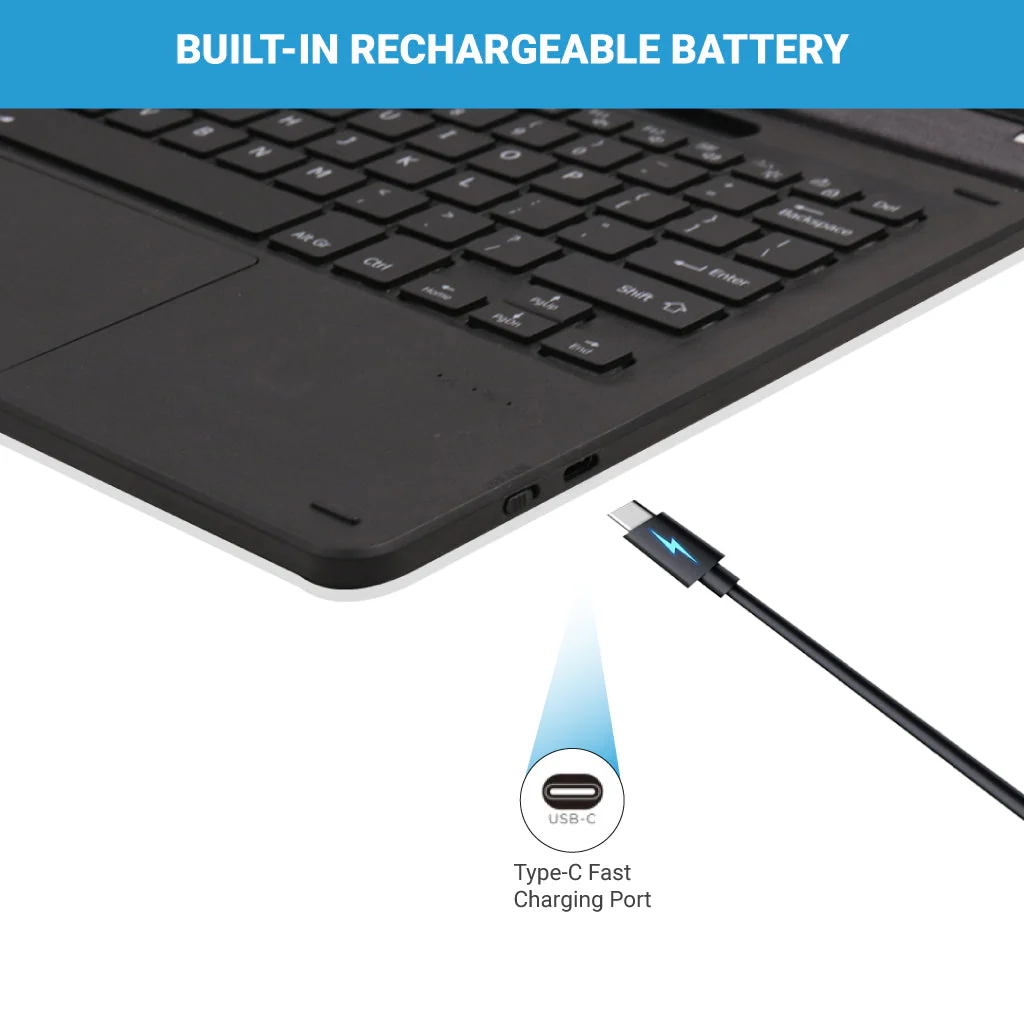 TECPHILE - K17 Pro Wireless Magnetic Keyboard for Surface Pro 11/X/9/8 - Image 3