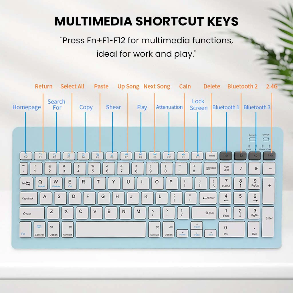 KB2858 - Multi-Device Wireless Keyboard and Mouse Combo - Image 16