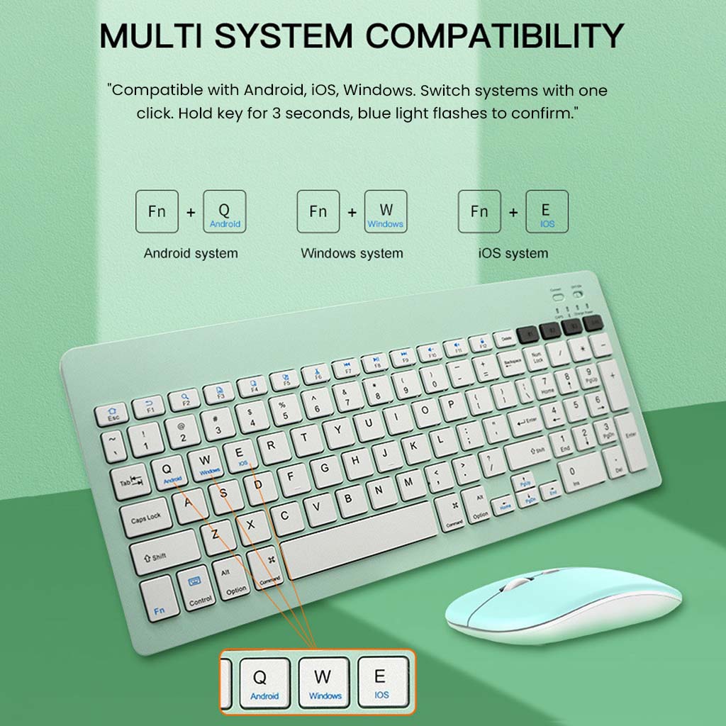 KB2858 - Multi-Device Wireless Keyboard and Mouse Combo - Image 23