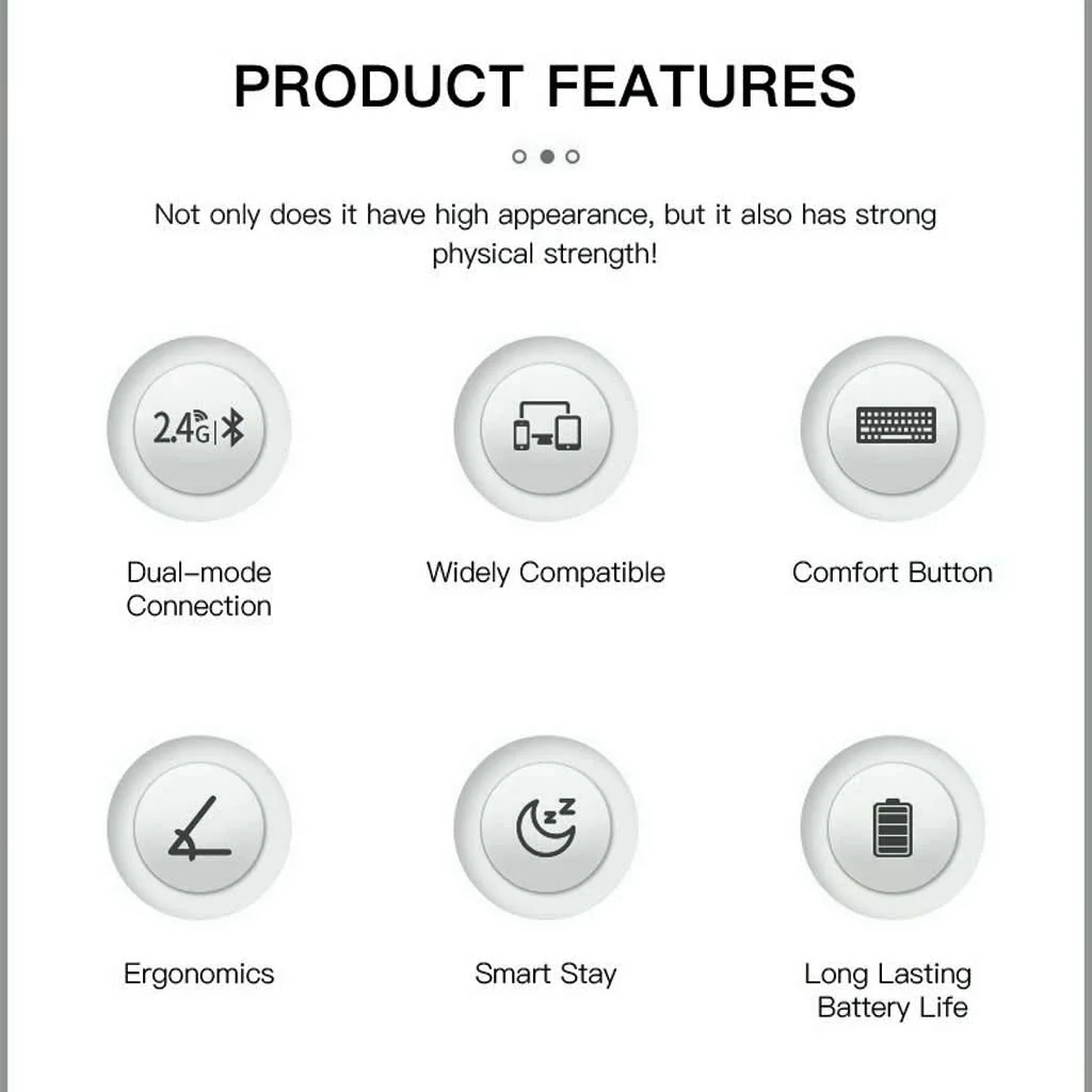 KB2858 - Multi-Device Wireless Keyboard and Mouse Combo - Image 3