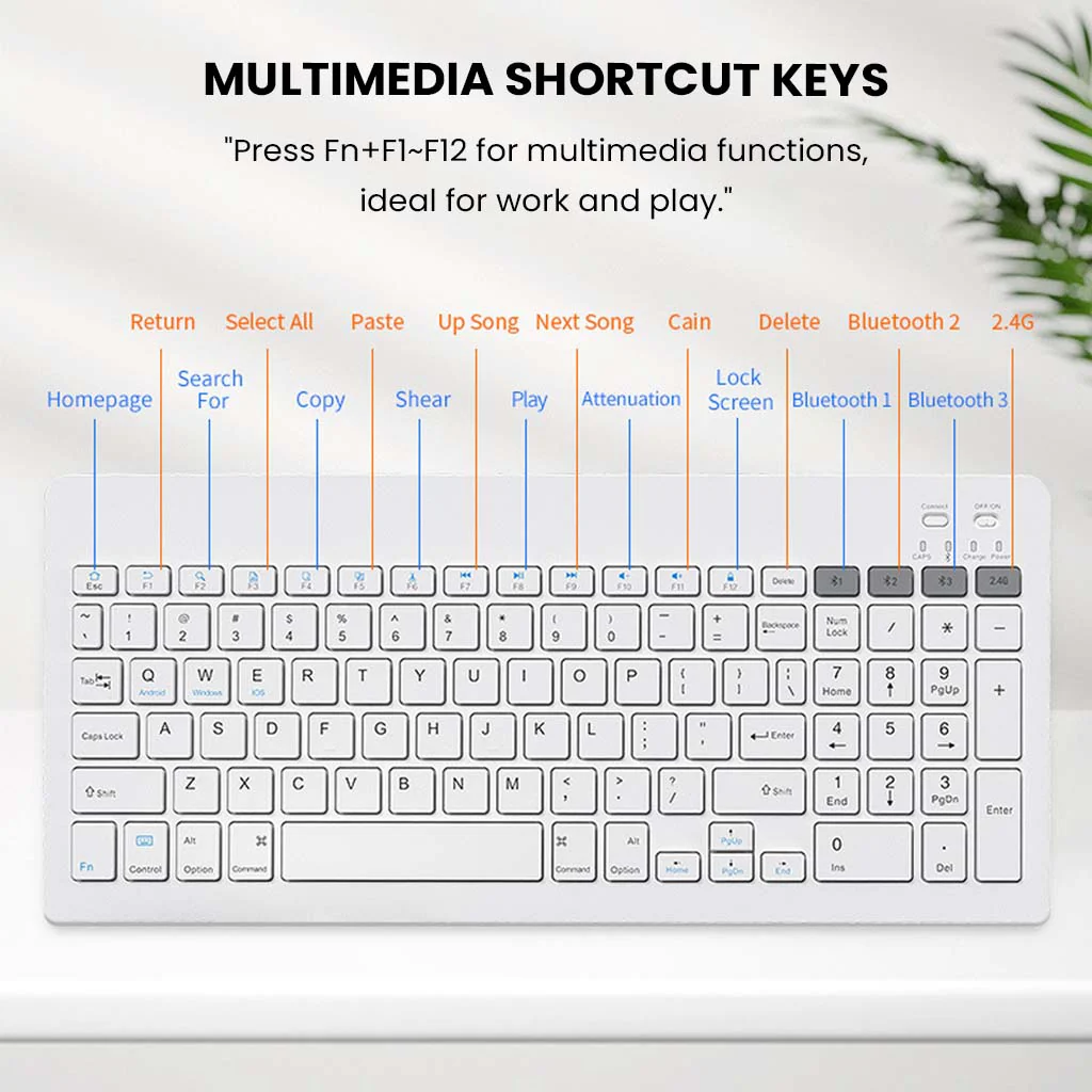 KB2858 - Multi-Device Wireless Keyboard and Mouse Combo - Image 30
