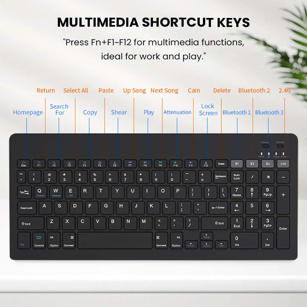 KB2858 - Multi-Device Wireless Keyboard and Mouse Combo - Image 6