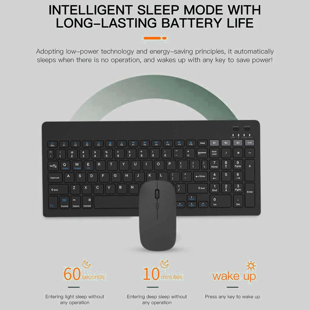 KB2858 - Multi-Device Wireless Keyboard and Mouse Combo - Image 7
