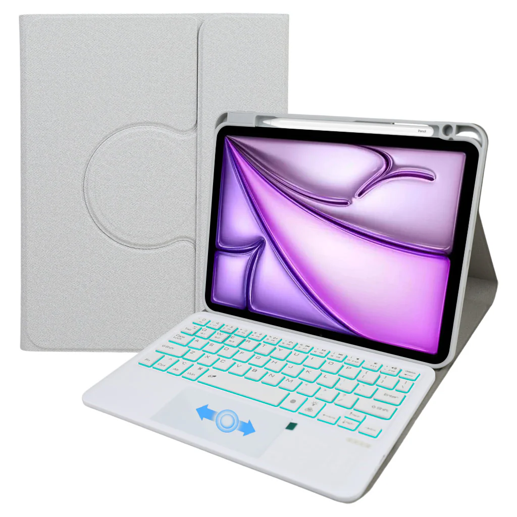 HD209T iPad 10th Gen Keyboard Case 360° Rotating & Transparent - Image 26