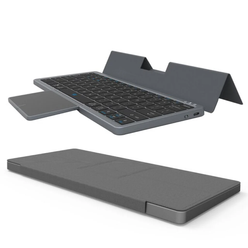 TECPHILE - KF8700 Wireless Keyboard with Foldable Case - Image 9