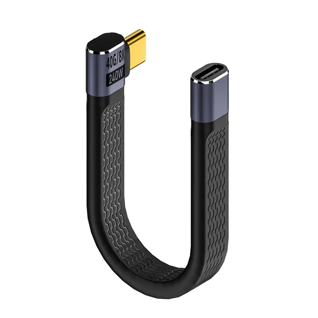 TECPHILE - L shape Type-C male to Type-C Female FPC Cable