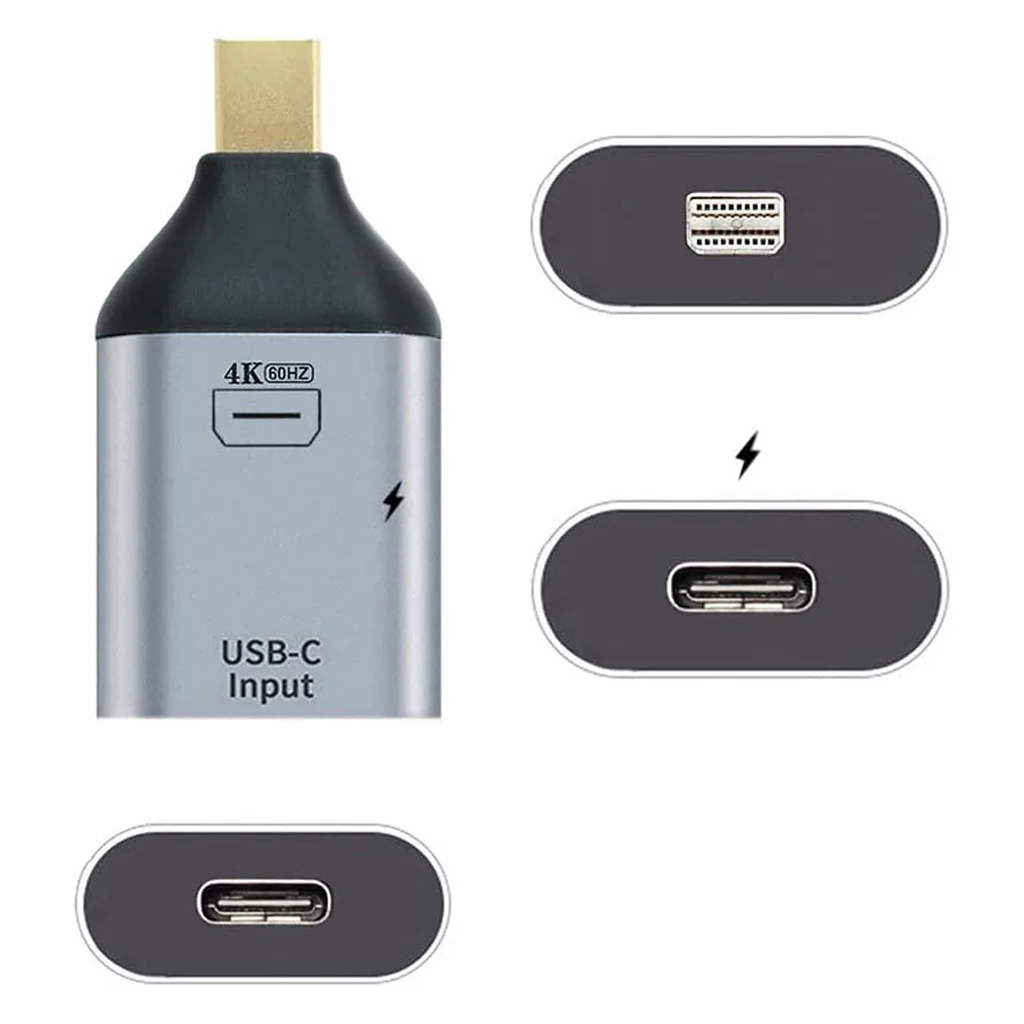 TECPHILE DisplayPort/Mini DP USB C 4K60Hz 100W Converter - Image 14