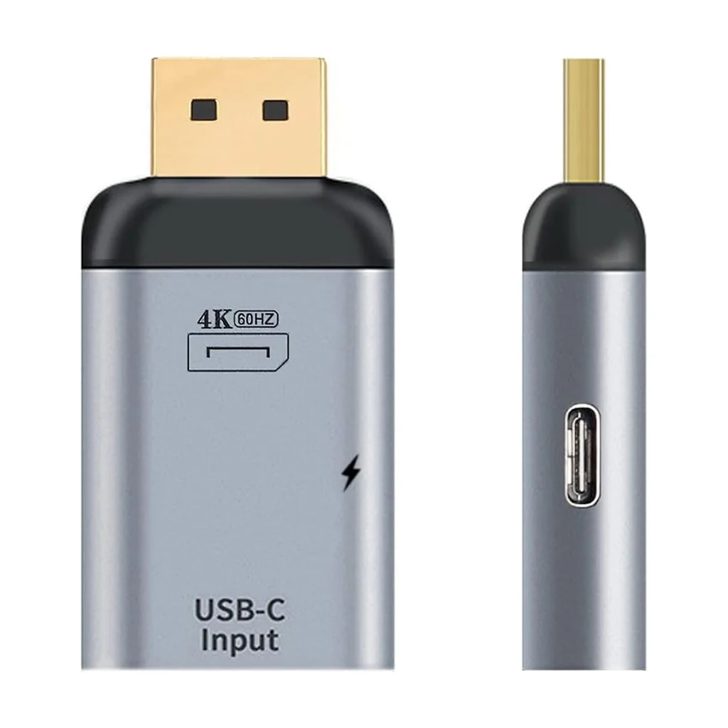 TECPHILE DisplayPort/Mini DP USB C 4K60Hz 100W Converter - Image 3