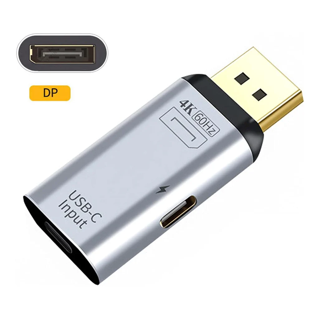 TECPHILE DisplayPort/Mini DP USB C 4K60Hz 100W Converter - Image 5