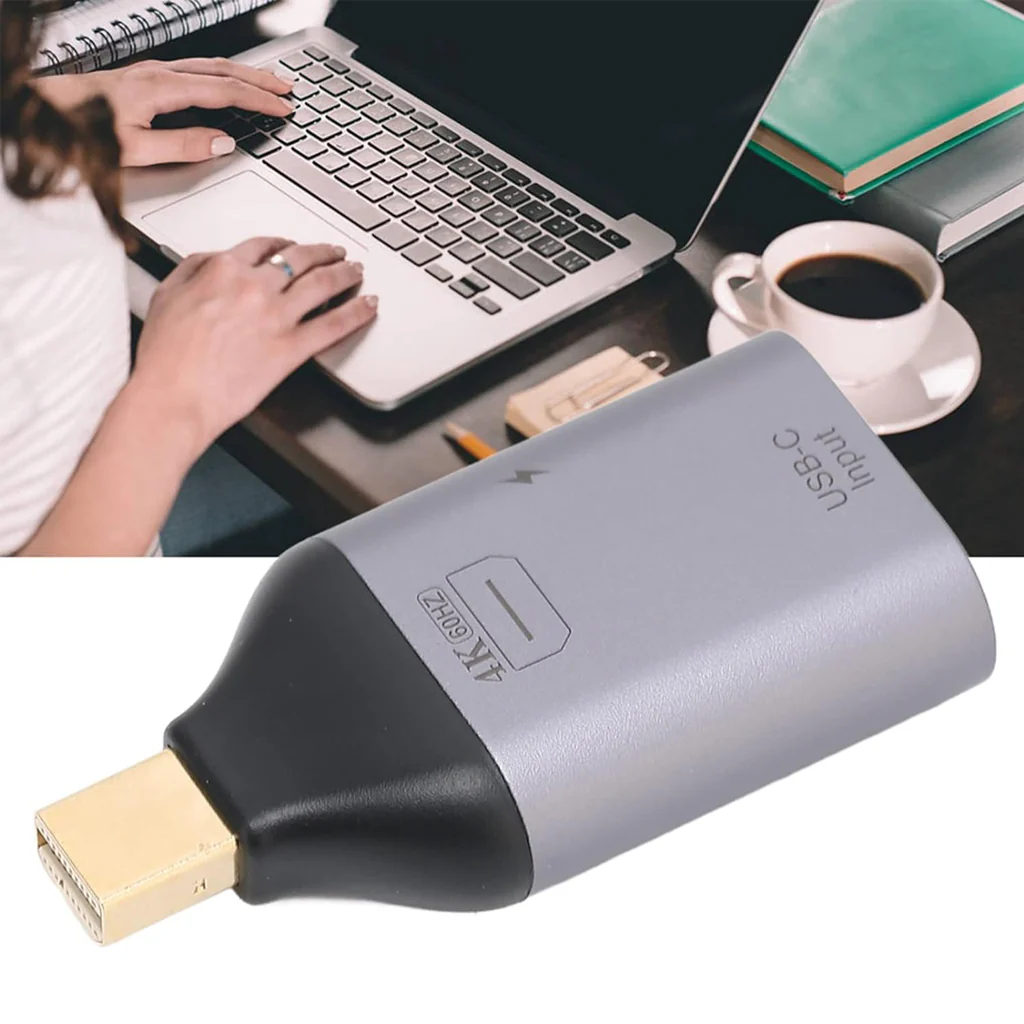 TECPHILE DisplayPort/Mini DP USB C 4K60Hz 100W Converter - Image 7