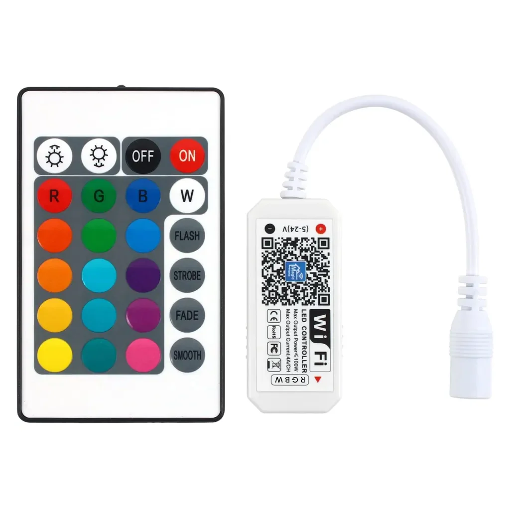 TECPHILE - Mini Smart WiFi LED RGBW IR Strip Controller
