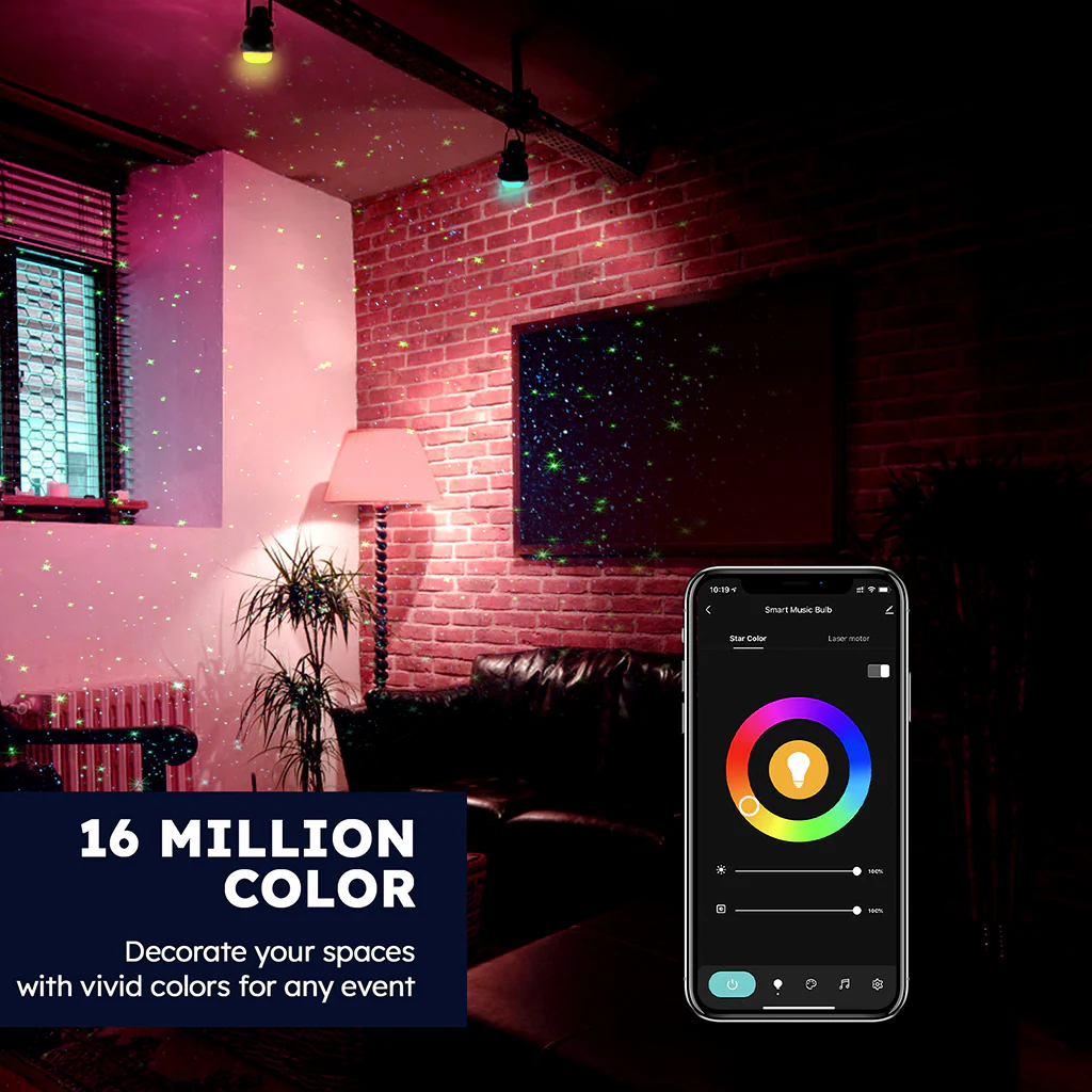 TECPHILE - NX SK27 RGB Smart Star Light Led Bulb - Image 4