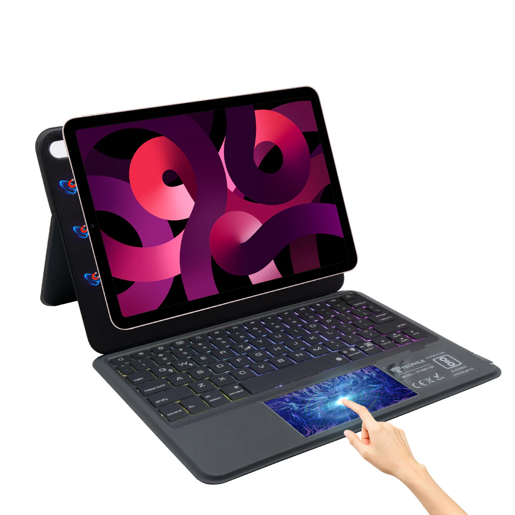 TECPHILE - P109 Magnetic Wireless Keyboard Case for iPad - Image 13