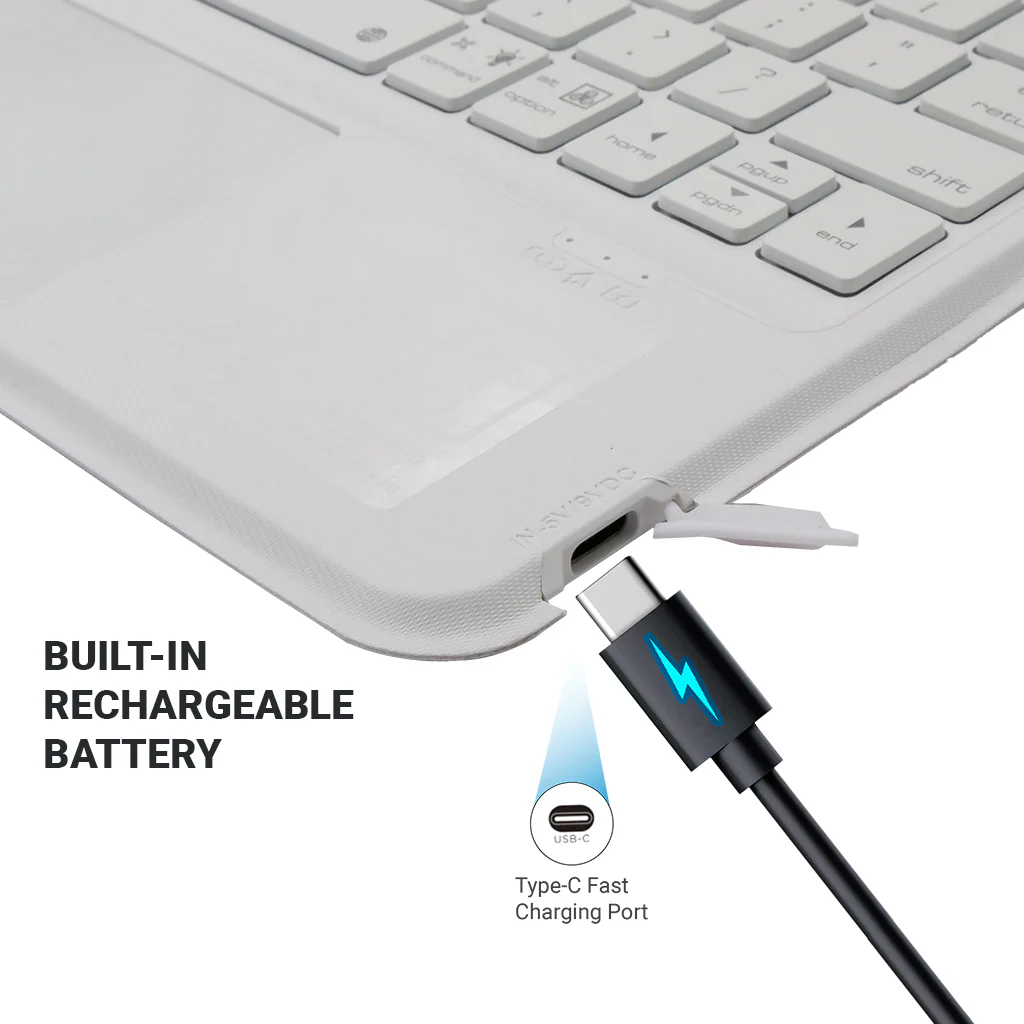 TECPHILE - P109 Magnetic Wireless Keyboard Case for iPad - Image 6