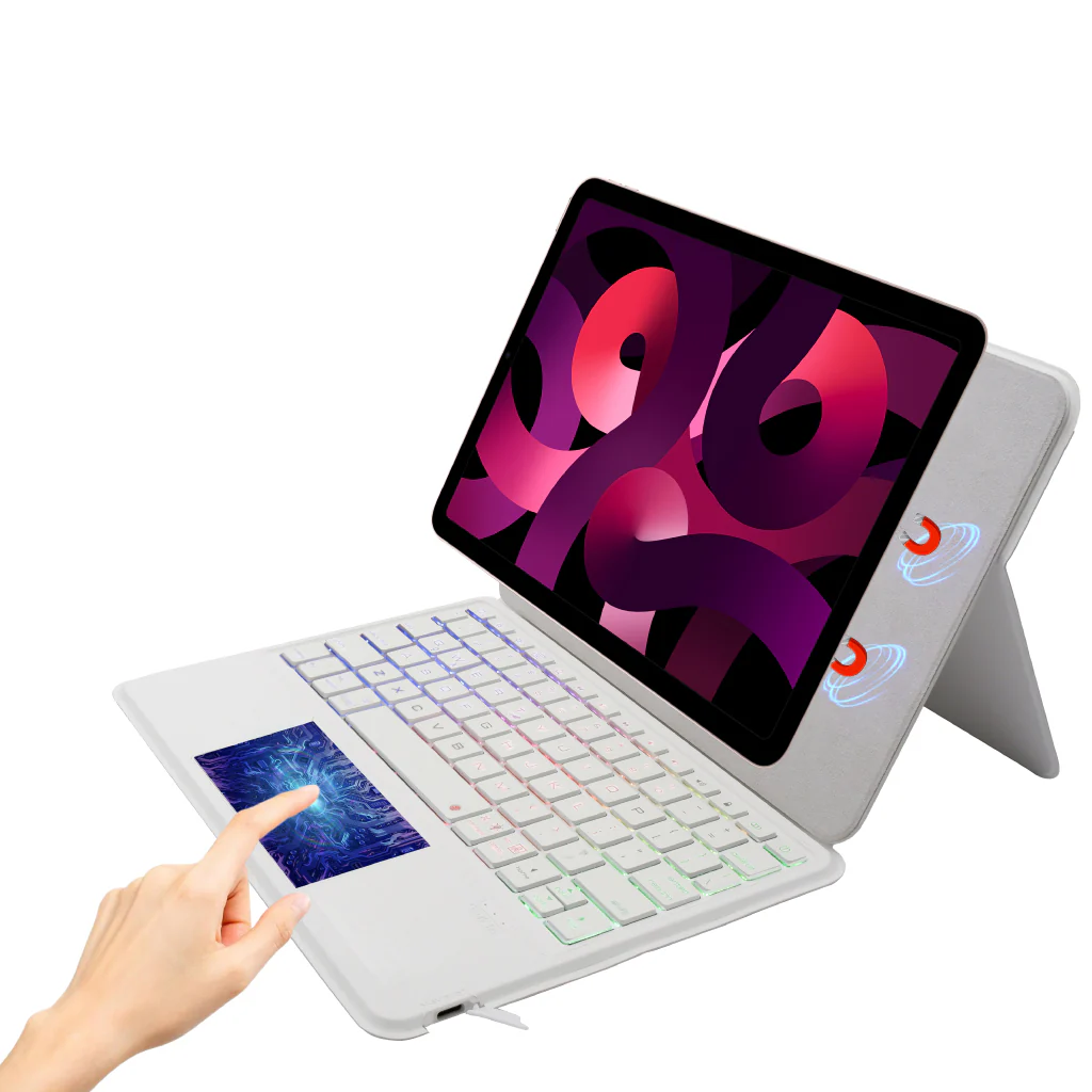 TECPHILE - P109 Magnetic Wireless Keyboard Case for iPad - Image 7