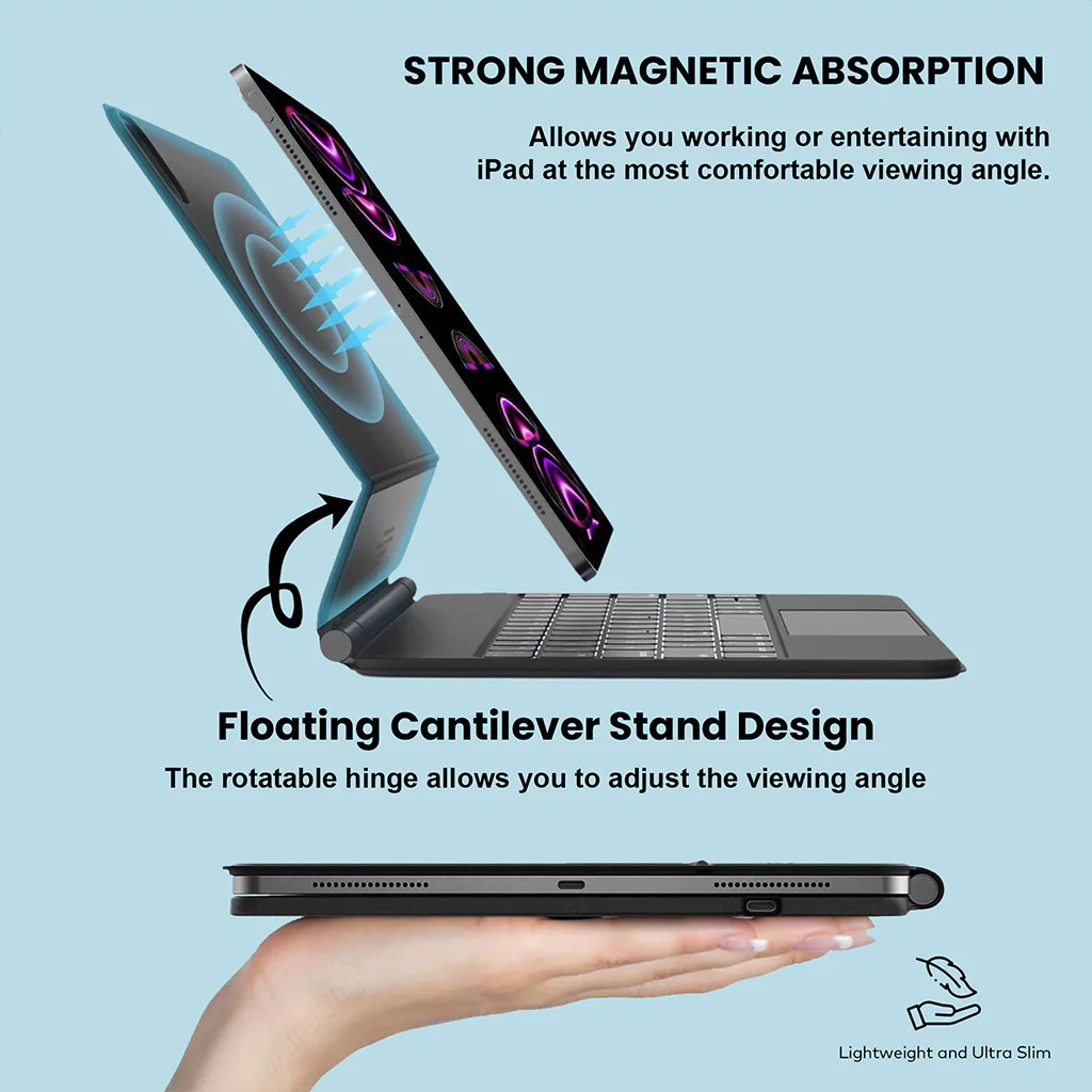 P109 Pro Magic Keyboard Case for iPad 10th Gen 2022 - Image 2