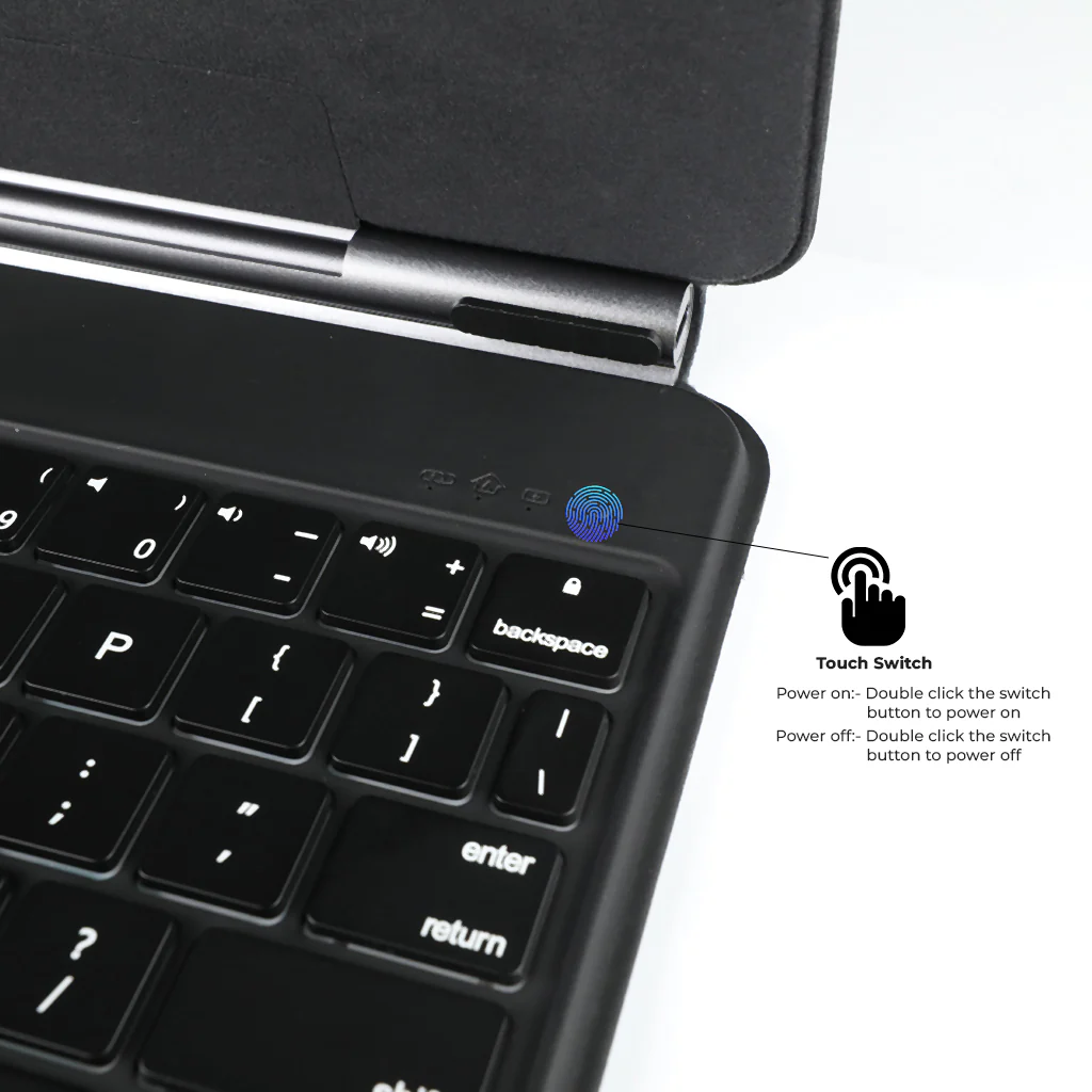 TECPHILE P11 Magic Magnetic Keyboard Case for iPad - Image 7