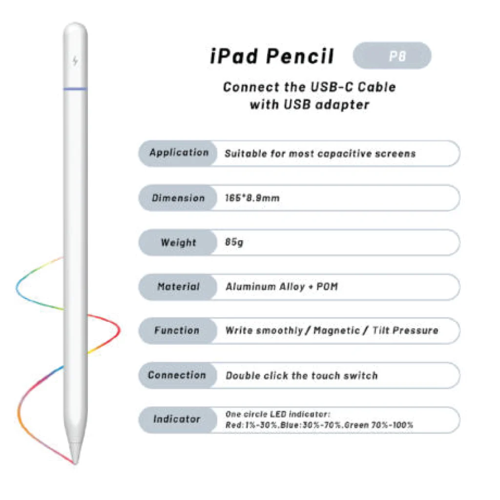 TECPHILE - P8 Magnetic Stylus Pen for iPad - Image 10