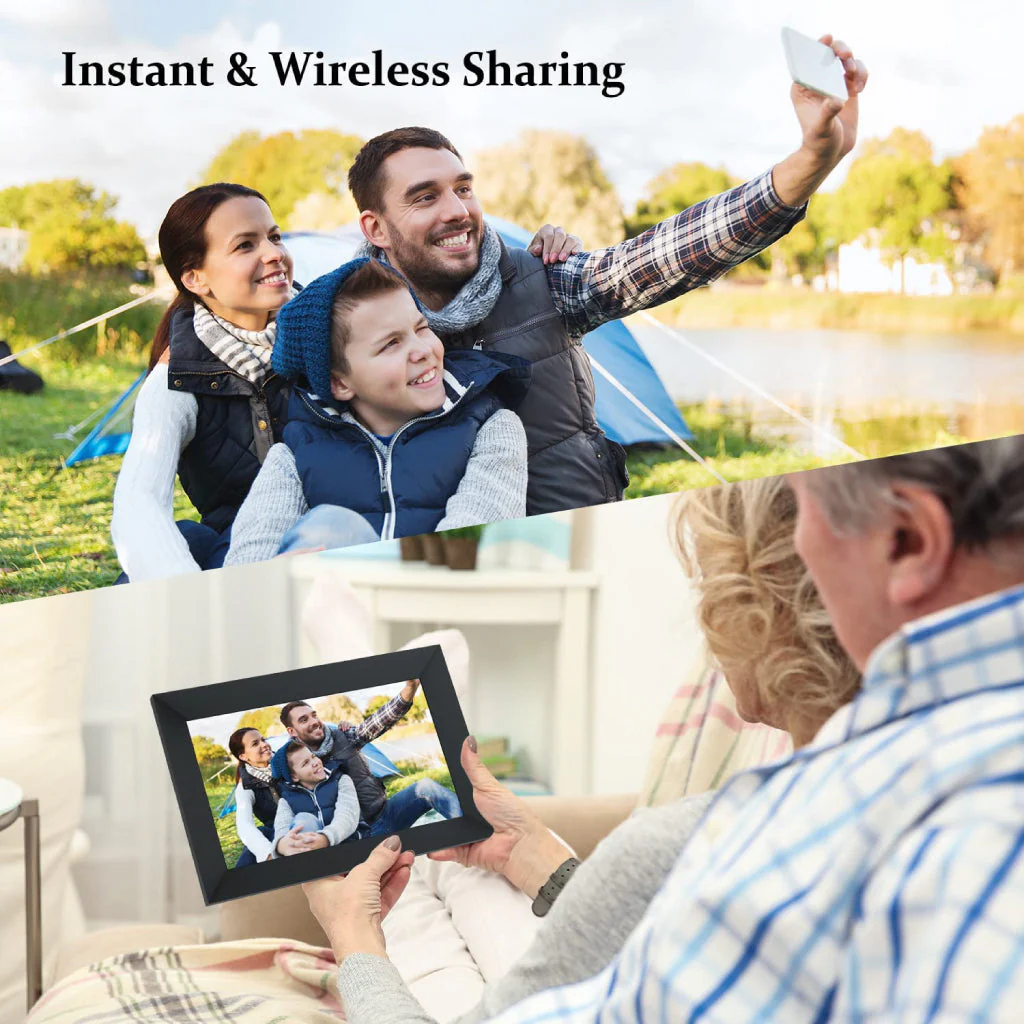 TECPHILE - Portrait 9 inch Smart WiFi Photo Frame - Image 8