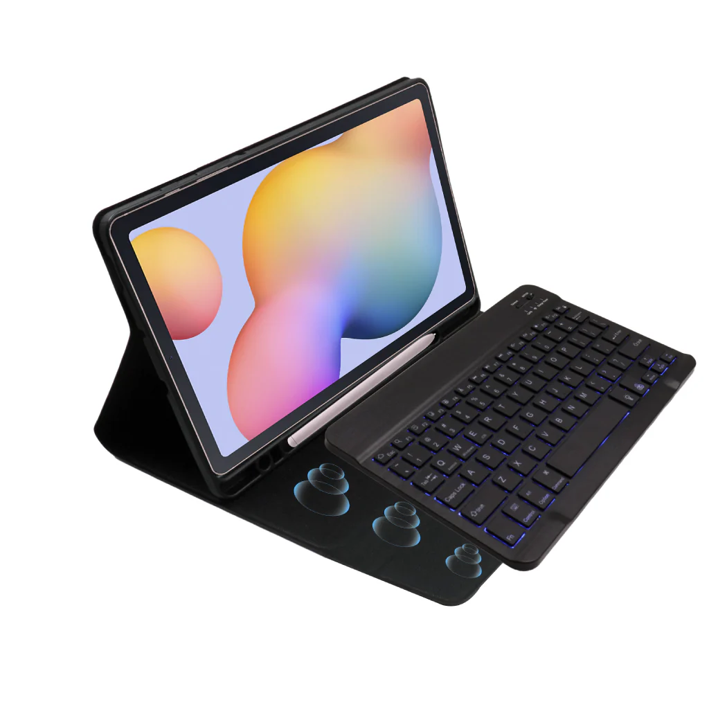 TECPHILE - PS-P610D Wireless Keyboard Case for Samsung Tab S6 Lite