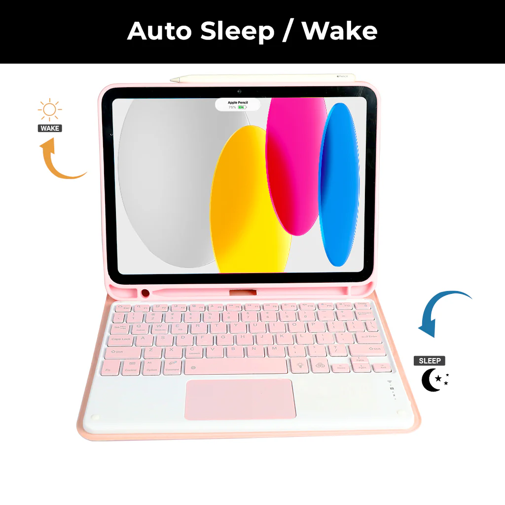 TECPHILE - PS209T Wireless Keyboard Case for iPad - Image 32