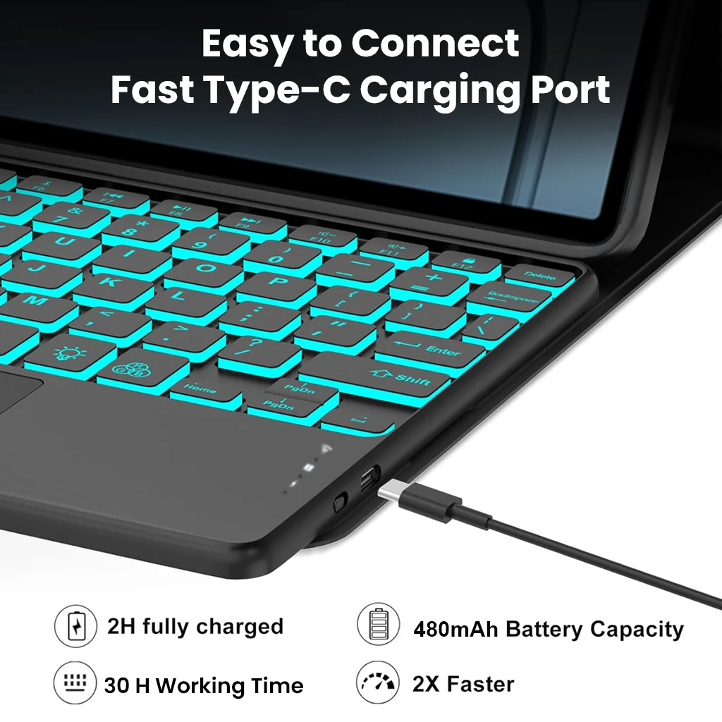 Keyboard Case for OnePlus Pad Lite 11-Inch / OPPO Pad SE 11-Inch - Image 3