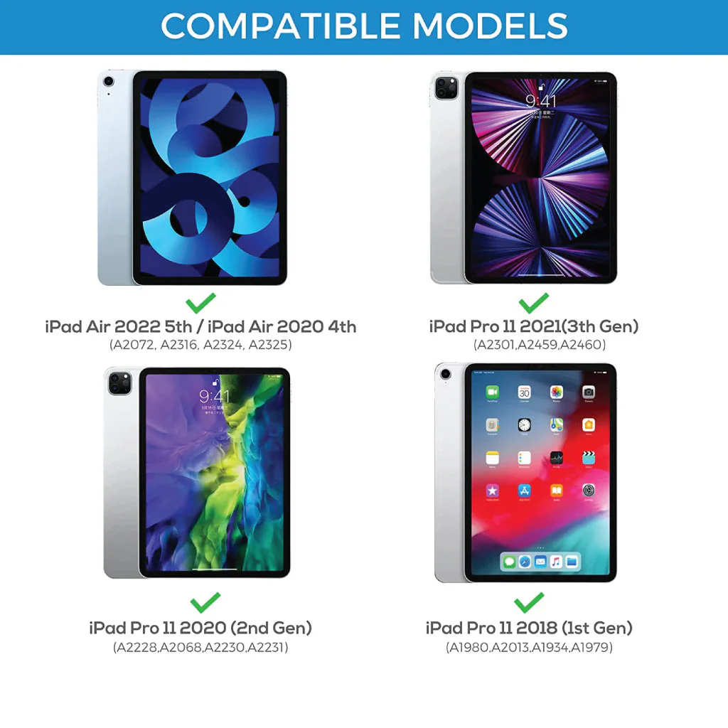 TECPHILE - Q109 Protective Case Cover for iPad Air - Image 13