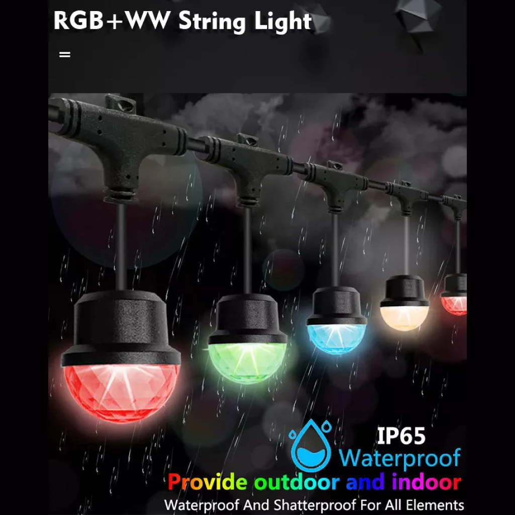 TECPHILE - RGB+WW LED String Light Bulb - Image 3