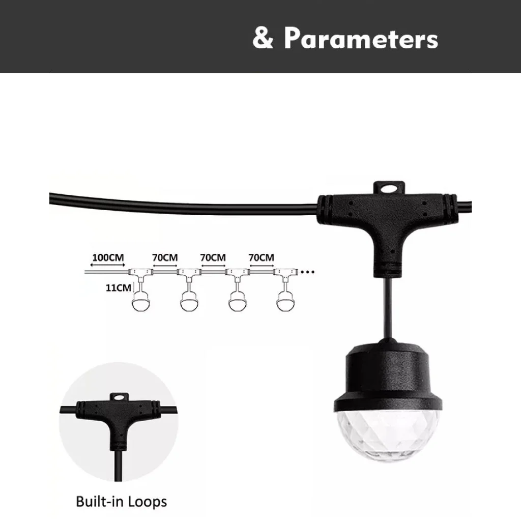 TECPHILE - RGB+WW LED String Light Bulb - Image 9