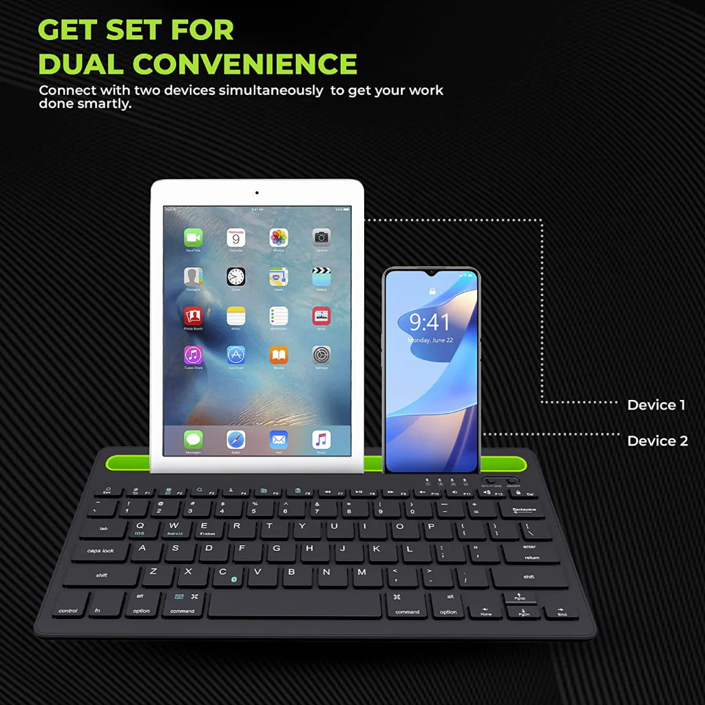 TECPHILE - RK908 Wireless Muti-device Keyboard - Image 10