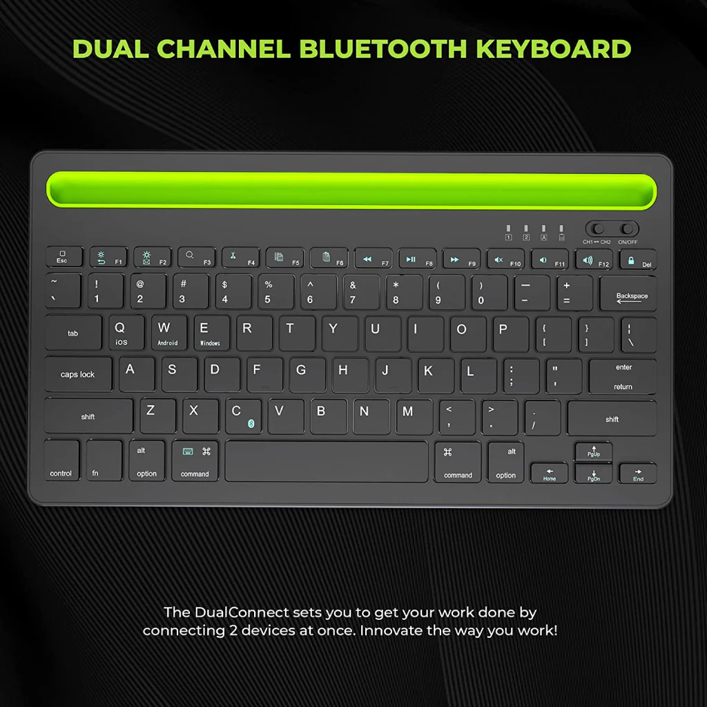 TECPHILE - RK908 Wireless Muti-device Keyboard - Image 13
