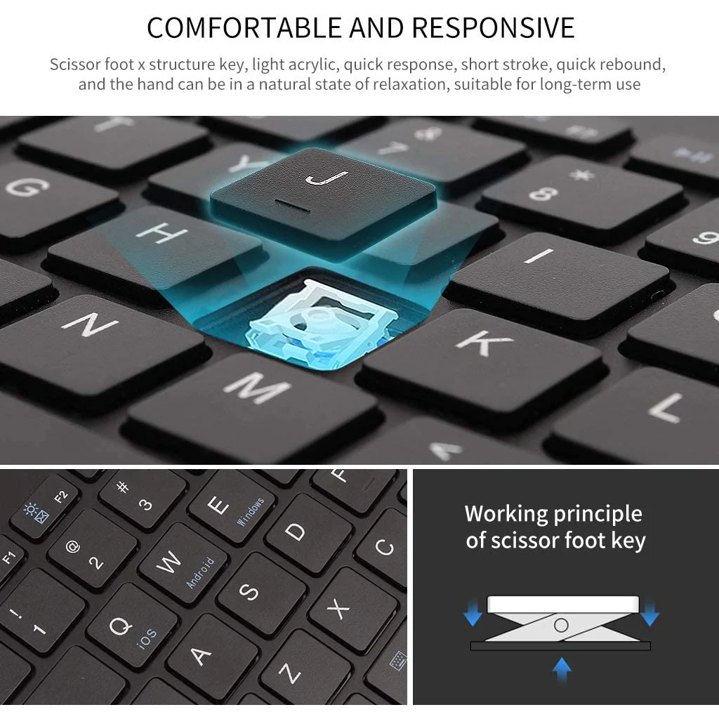TECPHILE - RK908 Wireless Muti-device Keyboard - Image 15