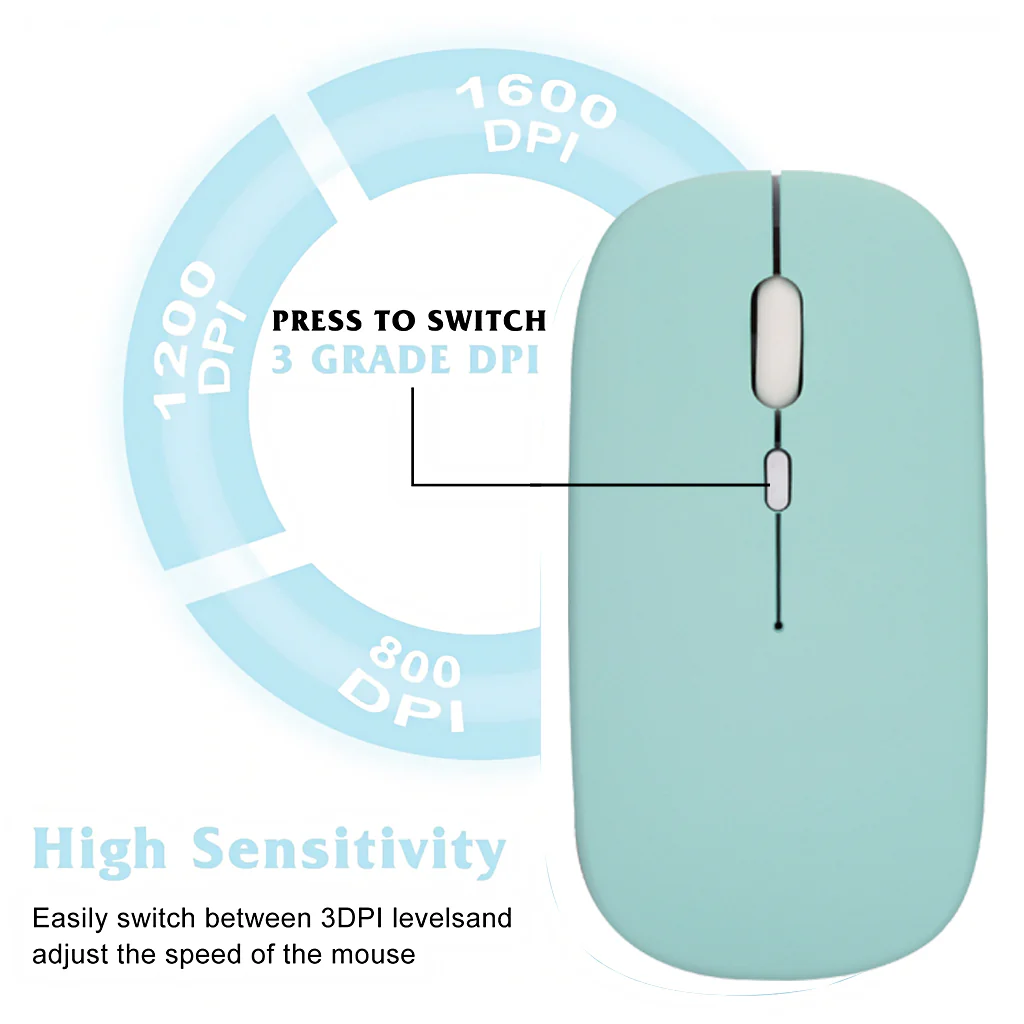 TECPHILE - SM01 Dual Mode Wireless Mouse (Bluetooth + USB) - Image 14