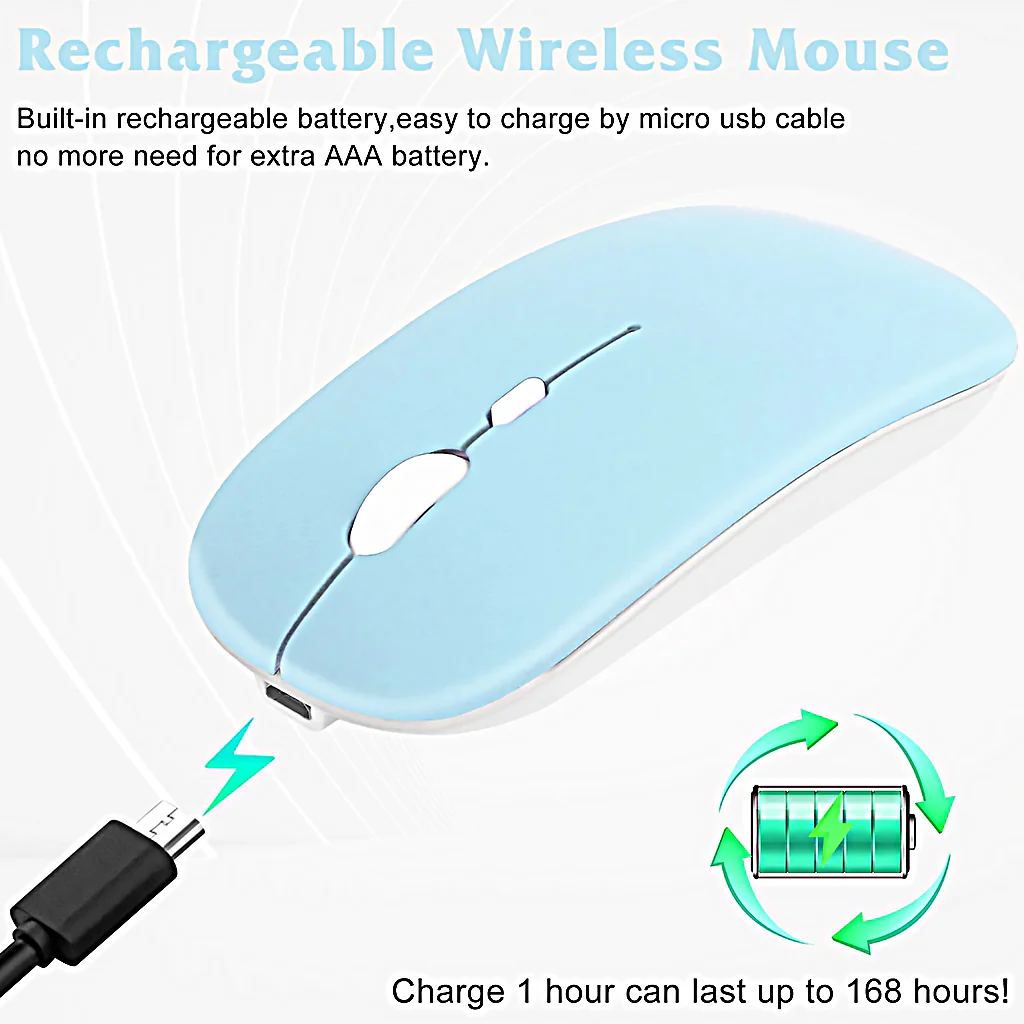 TECPHILE - SM01 Dual Mode Wireless Mouse (Bluetooth + USB) - Image 23