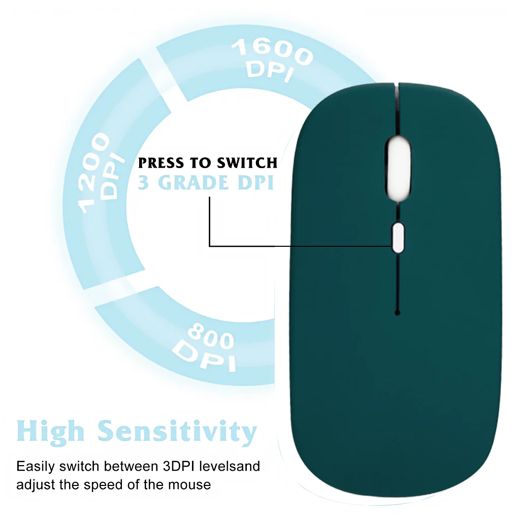 TECPHILE - SM01 Dual Mode Wireless Mouse (Bluetooth + USB) - Image 28