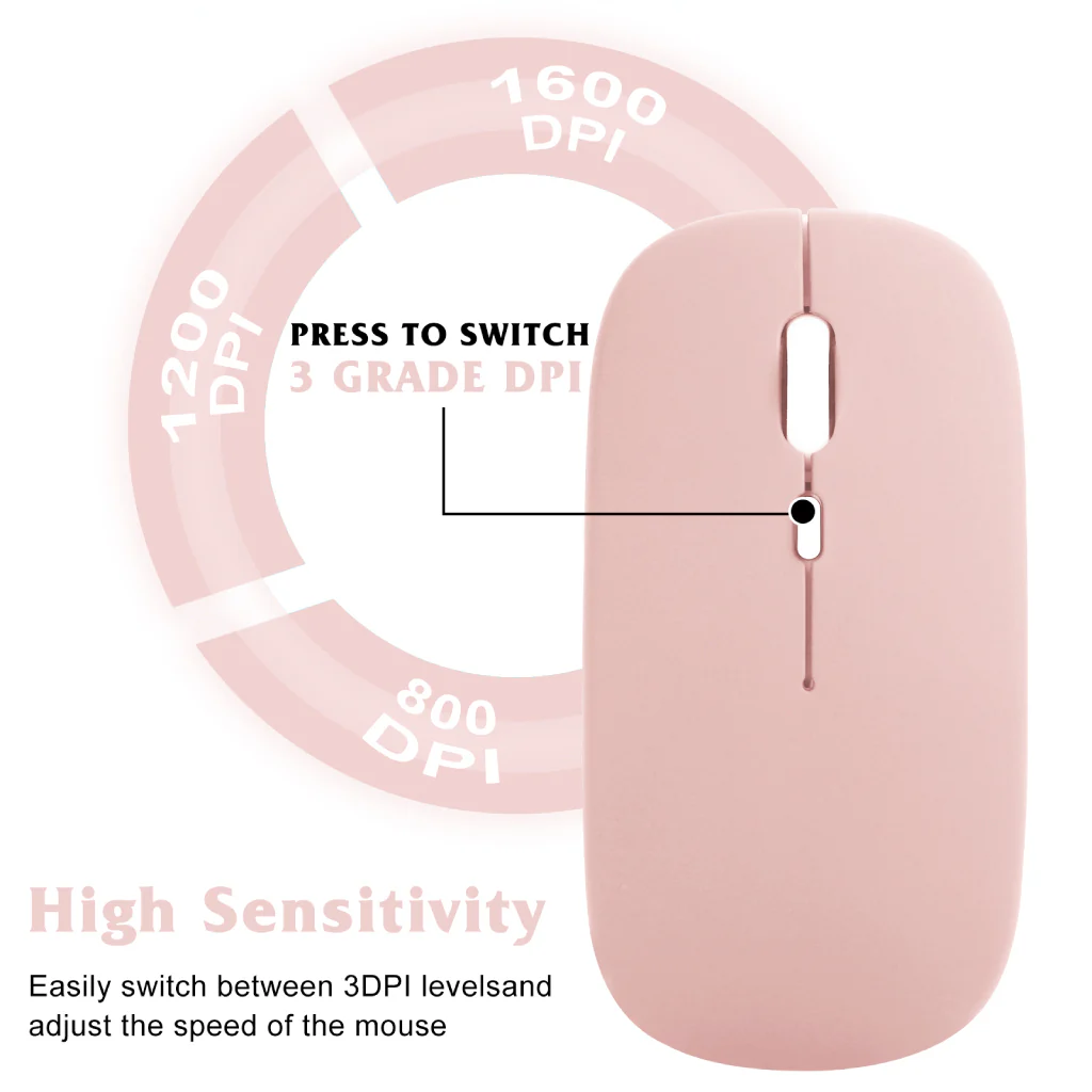 TECPHILE - SM01 Dual Mode Wireless Mouse (Bluetooth + USB) - Image 7