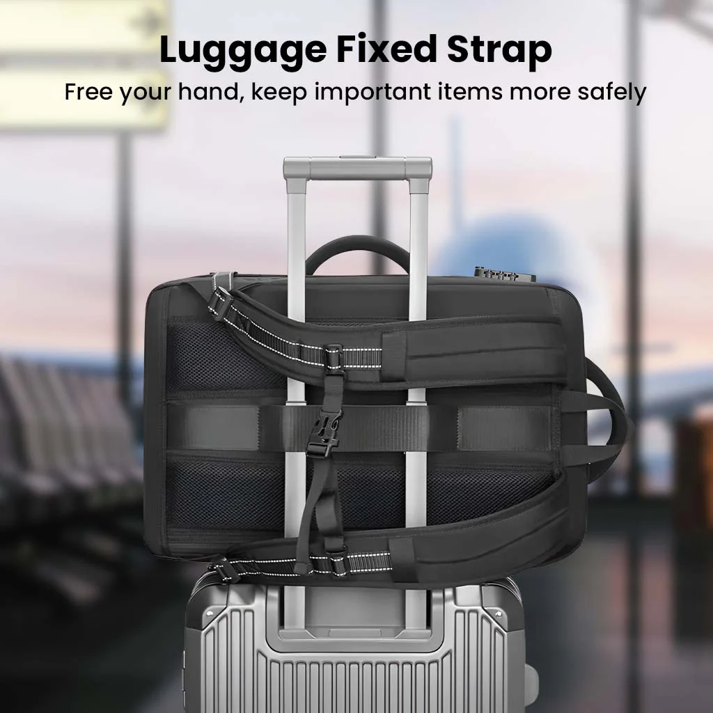 TECPHILE - Smart Airpack Vacuum Compression Travel Backpack 39-55L Expandable - Image 7