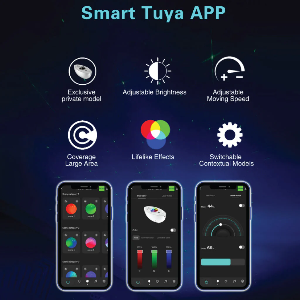 TECPHILE - Smart Galaxy Starship Night Lamp (Demo Unit) - Image 8