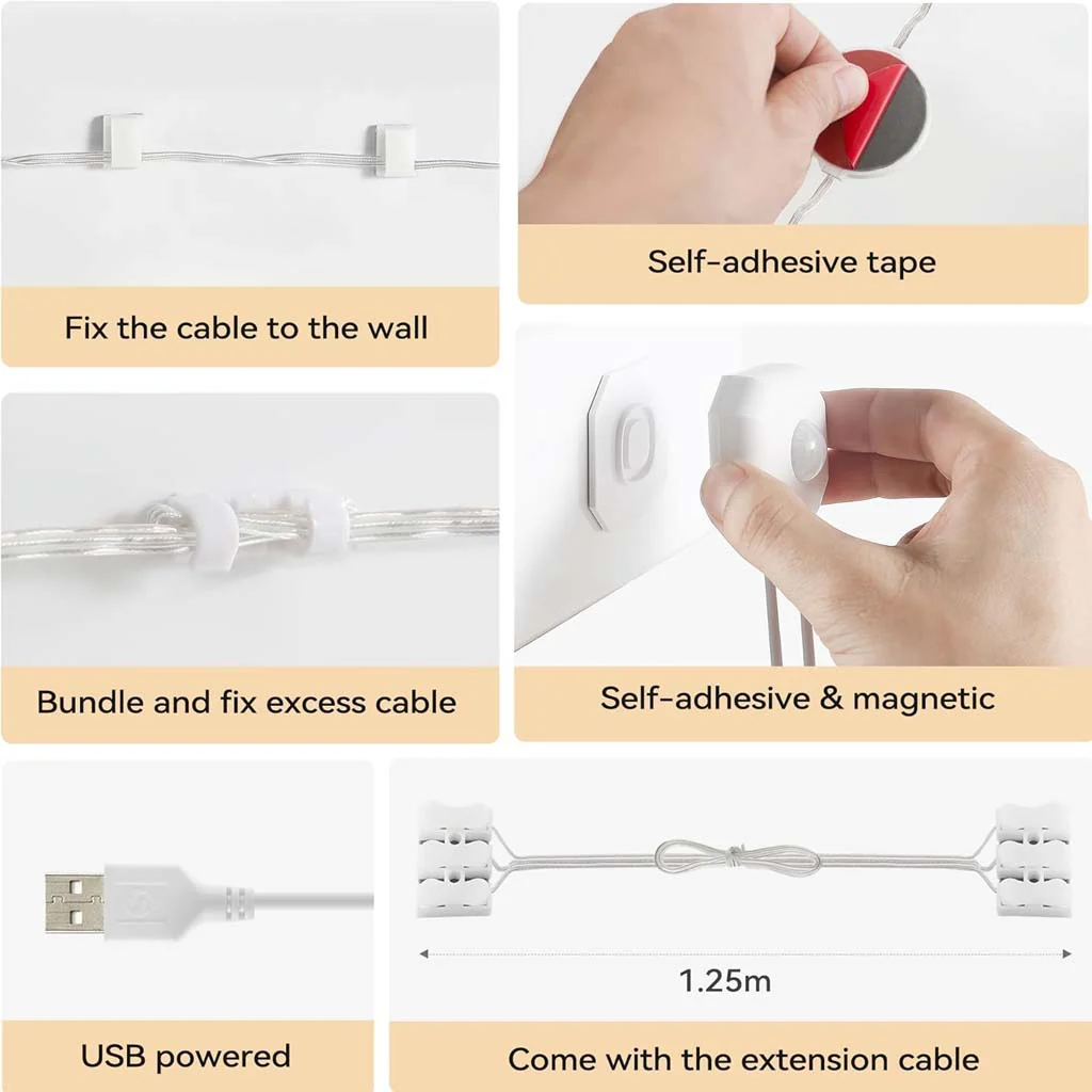 TECPHILE- Smart Motion Sensor LED Cabinet Lamp for Kitchen, Closet & Stairs - Image 11