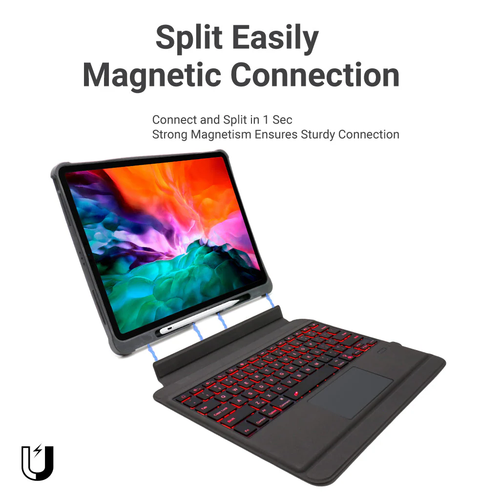 TECPHILE - T209D Wireless Keyboard Case for iPad Pro 12.9 - Image 3