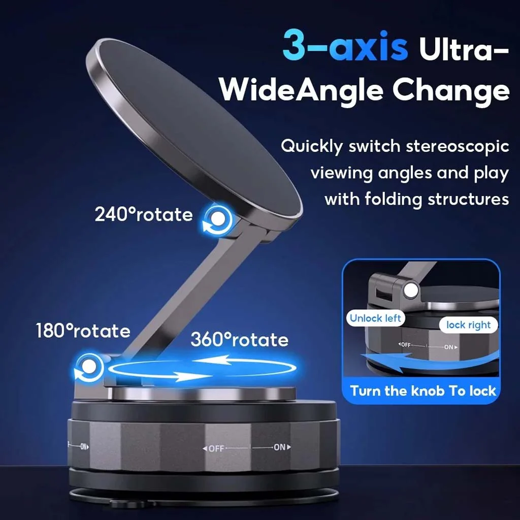 TECPHILE - T30 360° Adjustable Magnetic Mobile Phone Holder for Car - Image 8