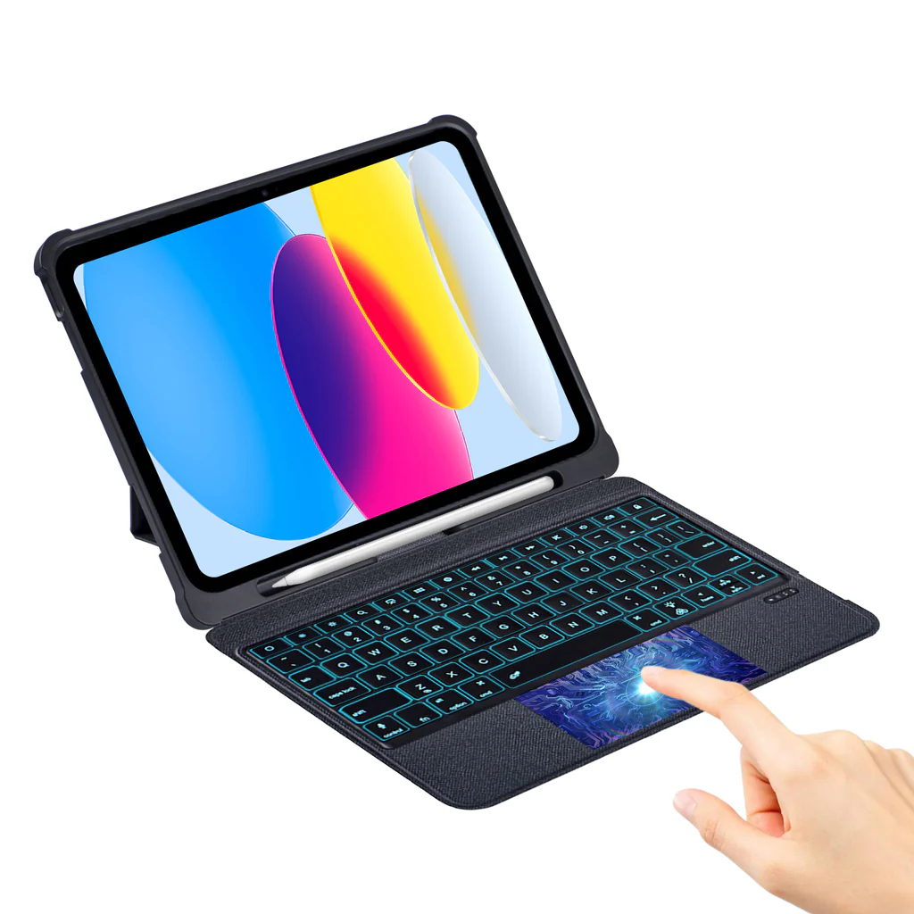 TECPHILE - T5208D Wireless Keyboard Case for iPad - Image 2