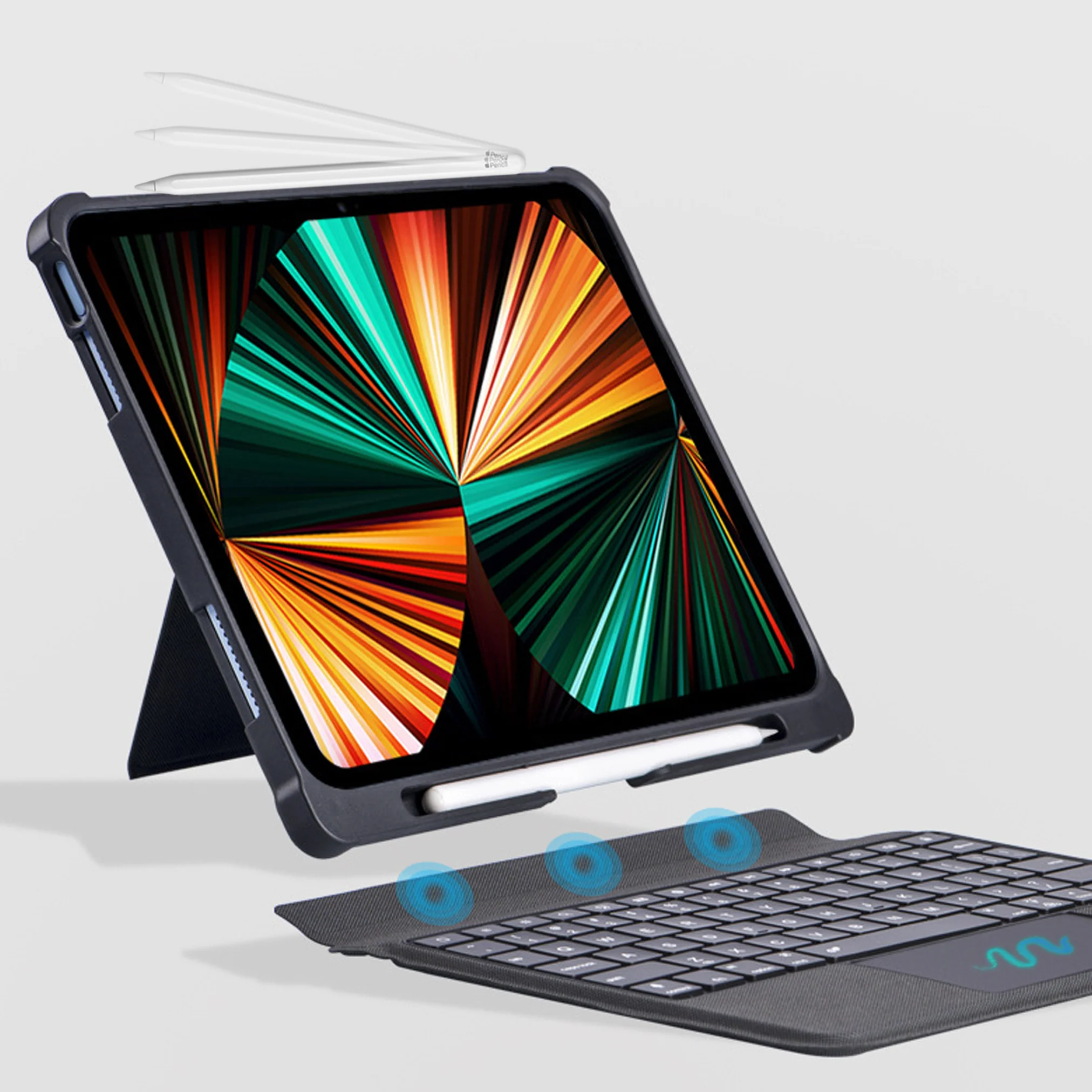 T5507D Keyboard Case for iPad Air 11 M3, M2 /5th Gen and iPad Pro 11 inch 2022 - Image 9