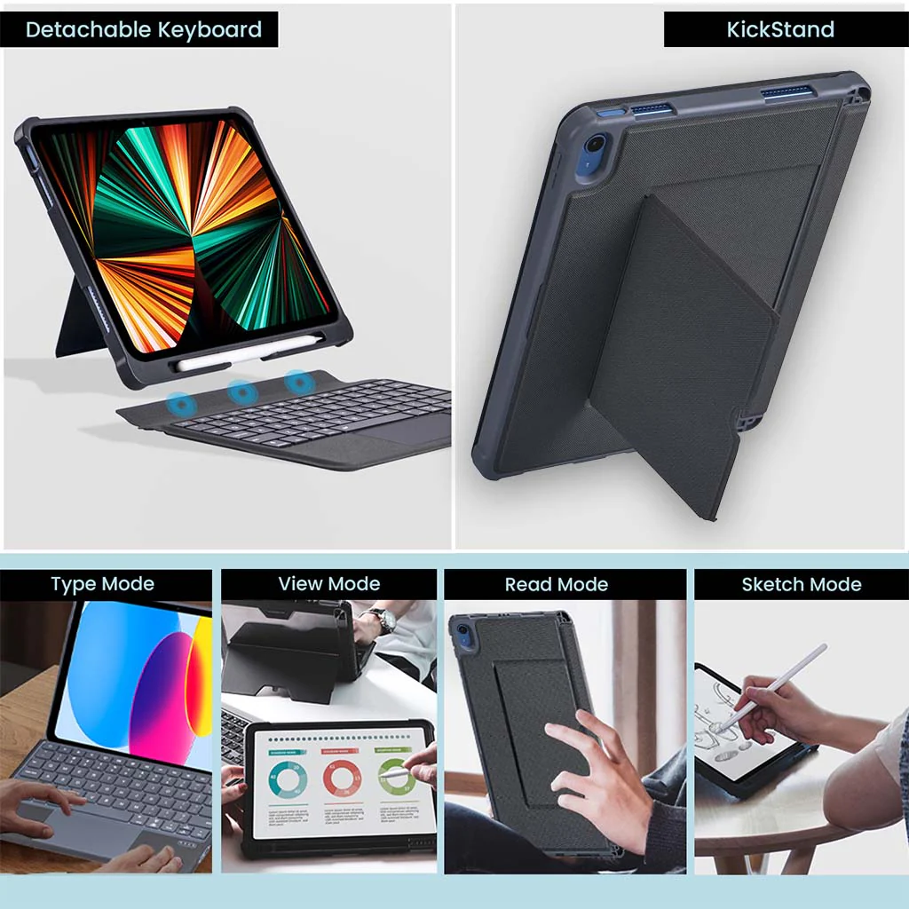 T5508D Keyboard Case for iPad 10th Generation 2022 - Image 8