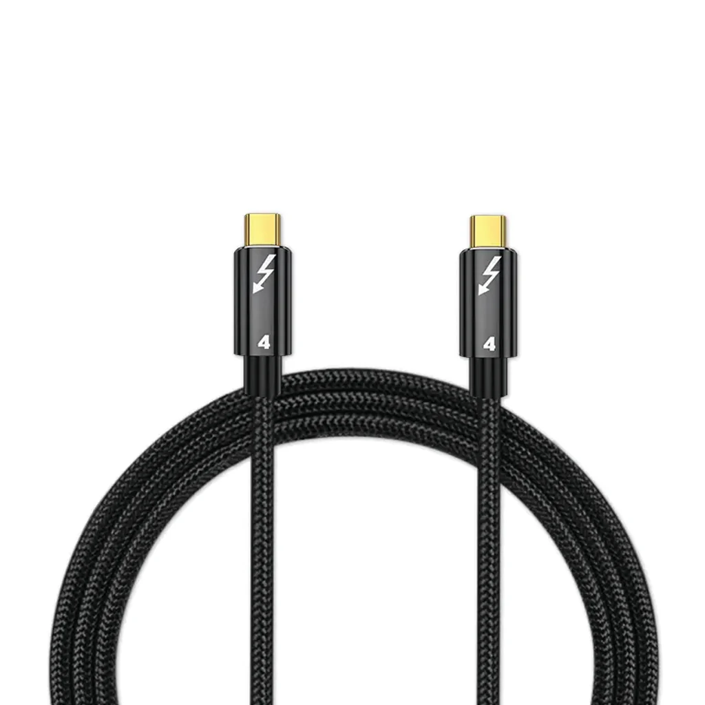 TECPHILE - Thunderbolt 4 Type-C to Type-C Male 100W Cable