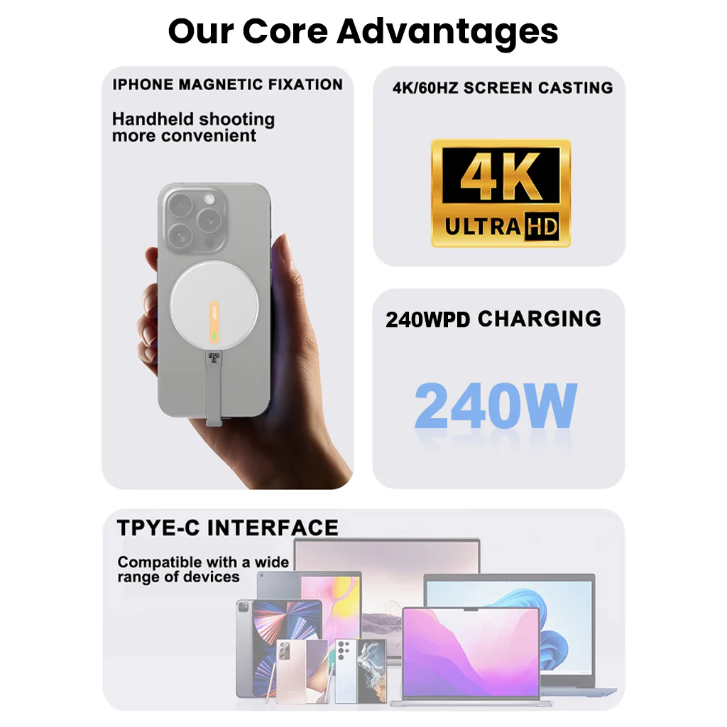 TECPHILE- TP02 240W Type-C to Type-C Fast Charging Cable - Image 3