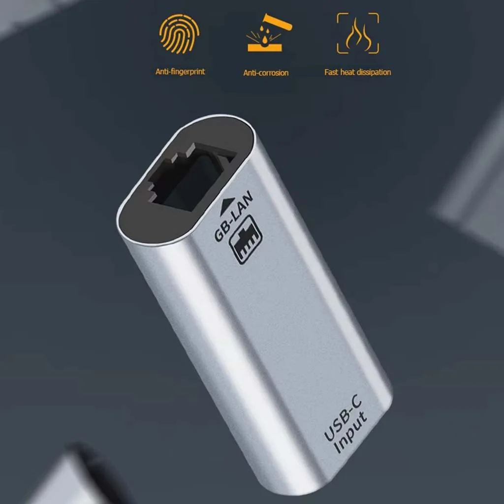 TECPHILE - Type-C Female to 1000Mbps Ethernet Adapter - Image 3