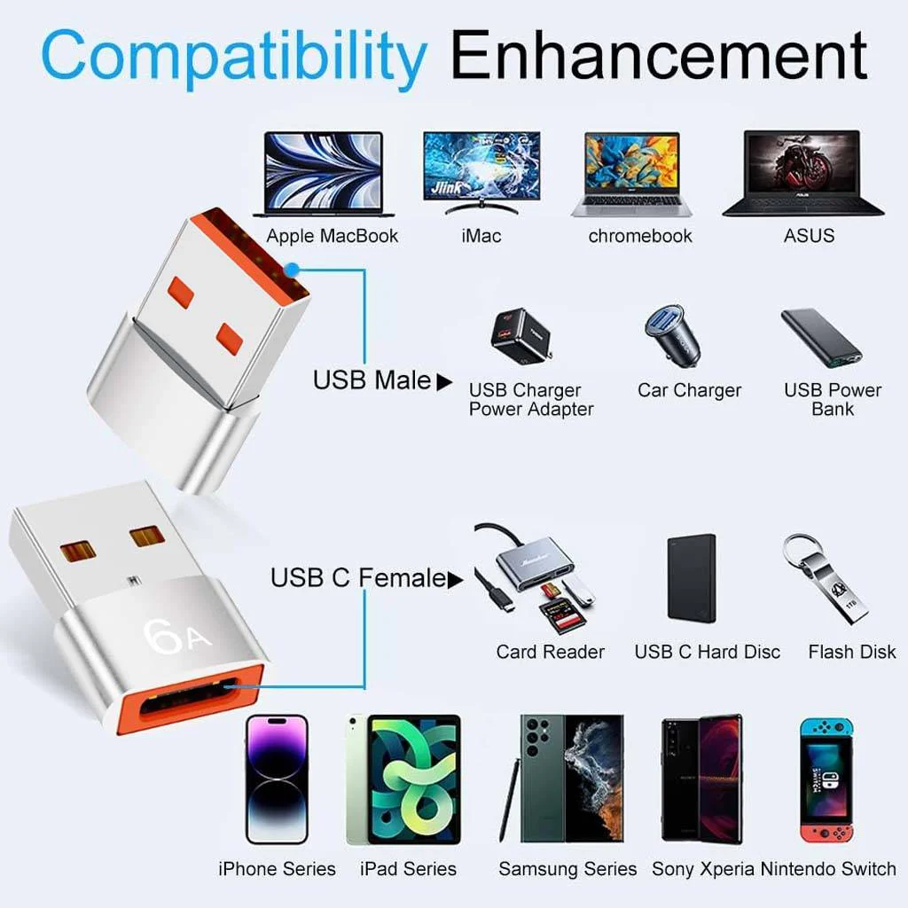 TECPHILE- Type-C Female to USB-A Male OTG Adapter - Image 11