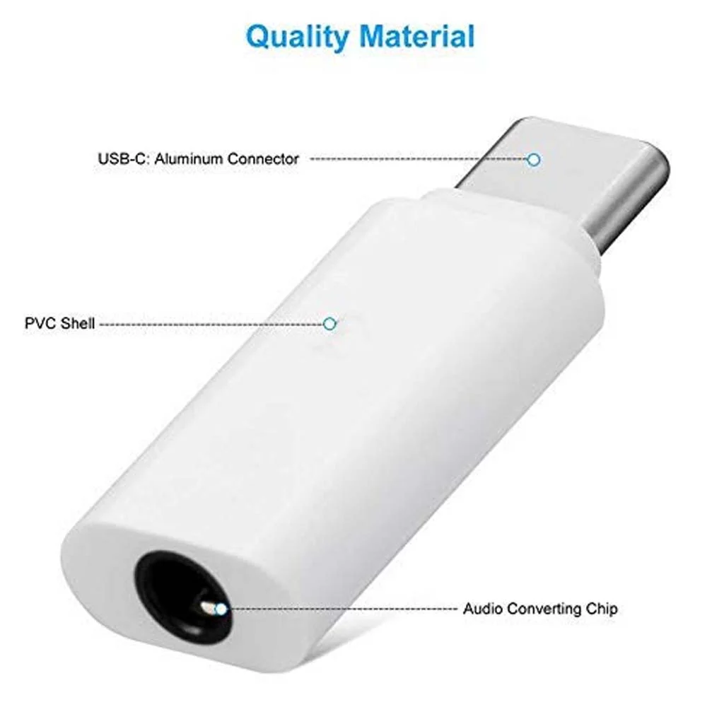 TECPHILE Type-C to 3.5mm Stereo Headphone Jack Adapter - Image 6