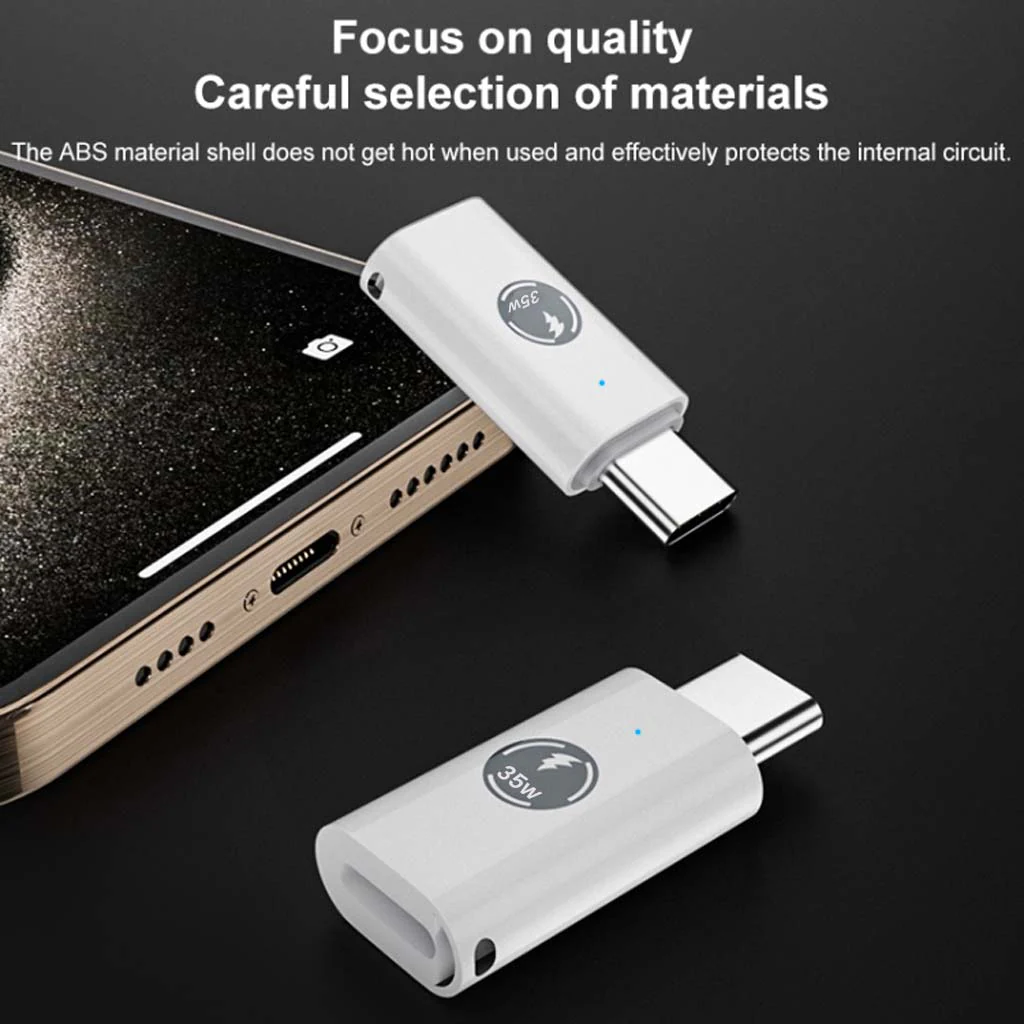 TECPHILE- LIGHTING to TYPE-C  PD35W fast charging OTG Adapter - Image 4